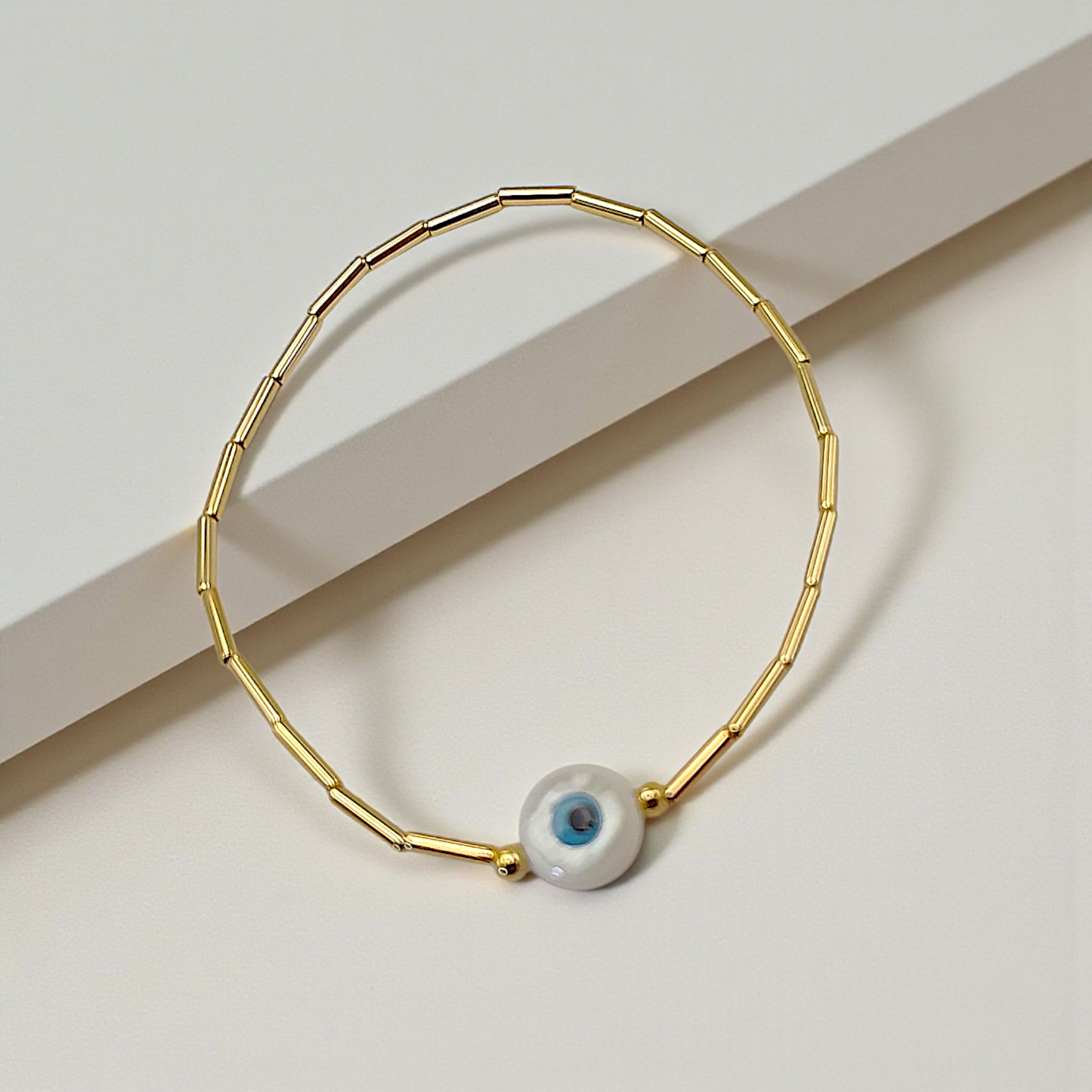 Pulseira Canutilhos Olho Grego