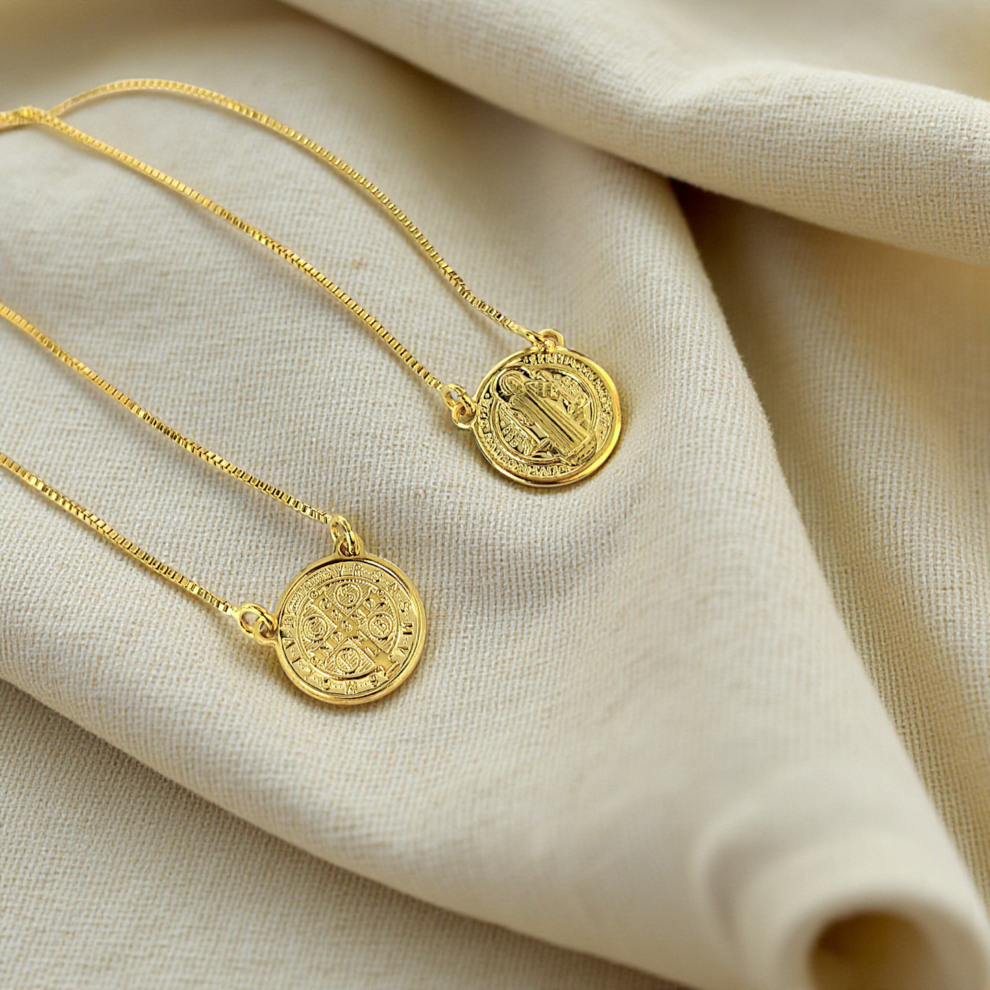 Colar Escapulário São Bento 6mm Veneziana