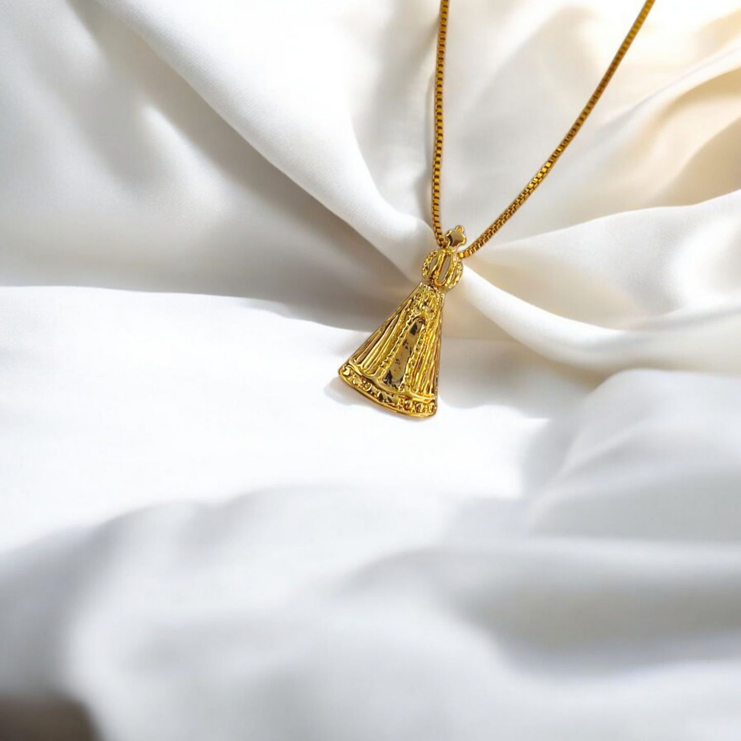 Colar N. S. Aparecida Básico Texturizado