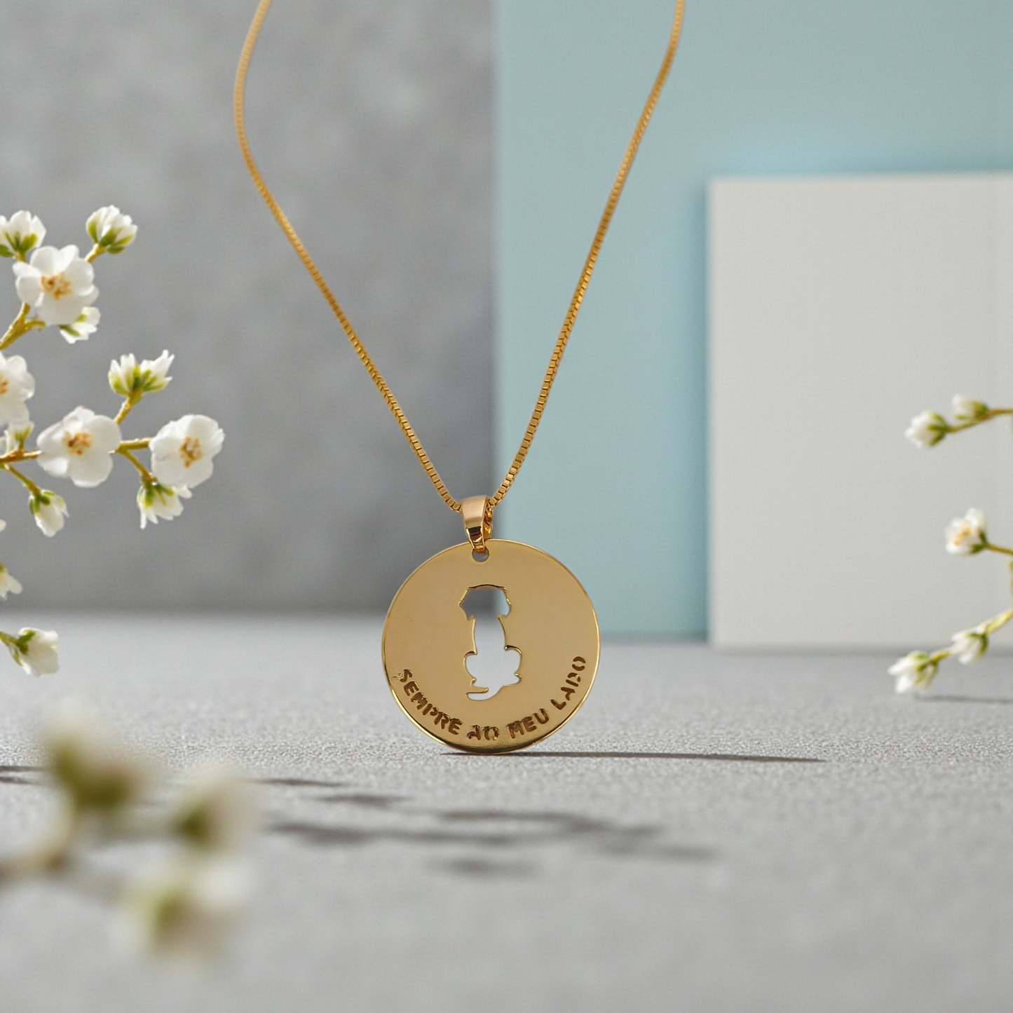 Colar "Sempre Ao Seu Lado" - Cachorro