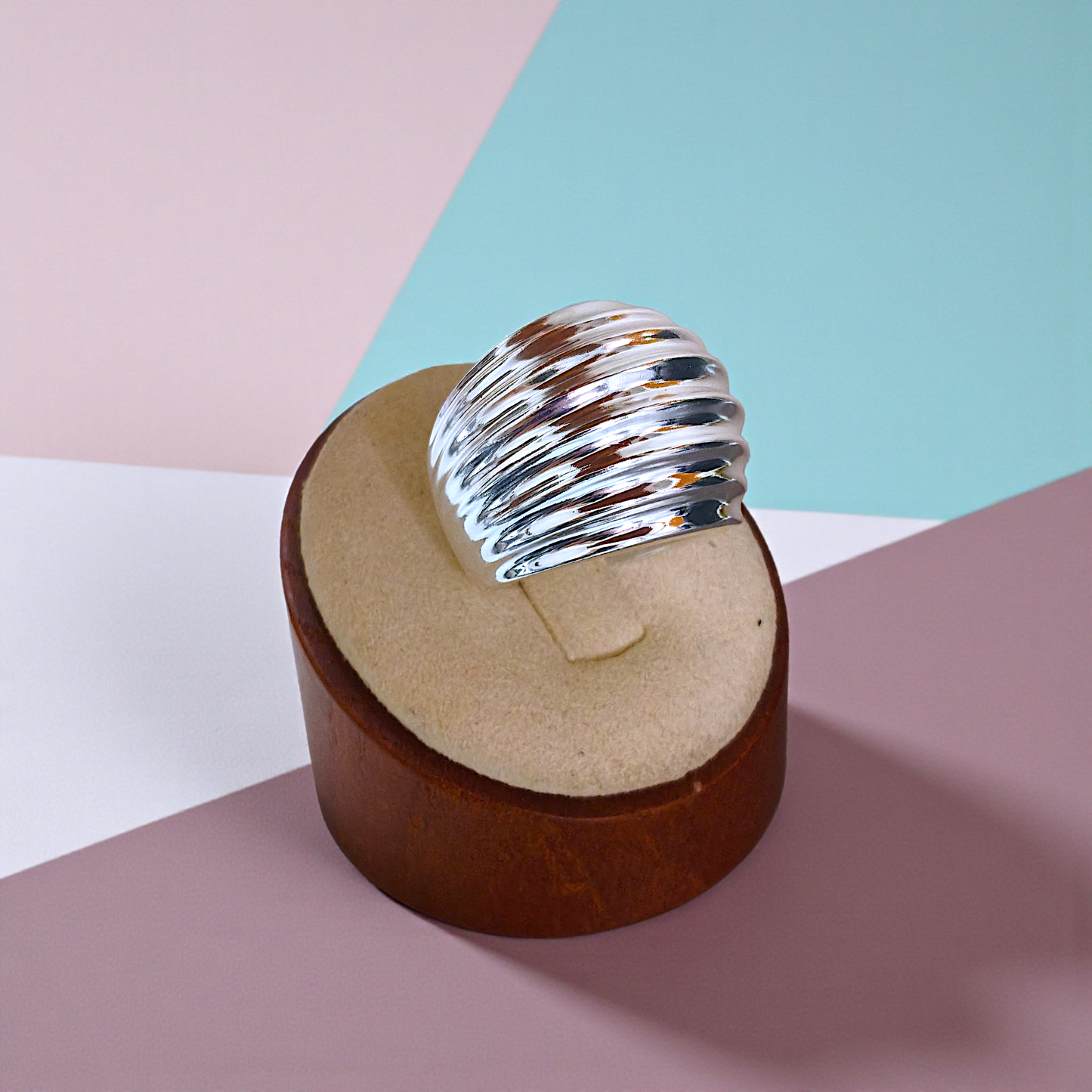 Anel Maxi Concha Abaulada