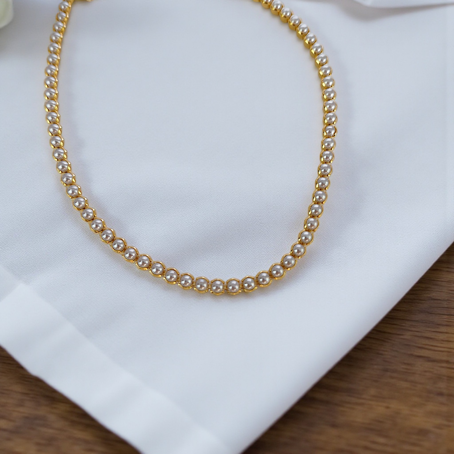 Colar Choker Riviera Pérolas