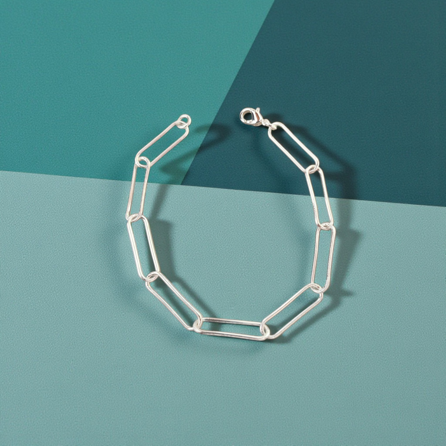 Pulseira Elos Longos Prata 925