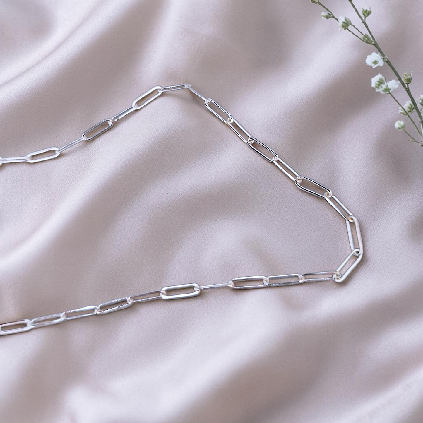 Corrente Elo Carter 3mm - 60cm Prata 925