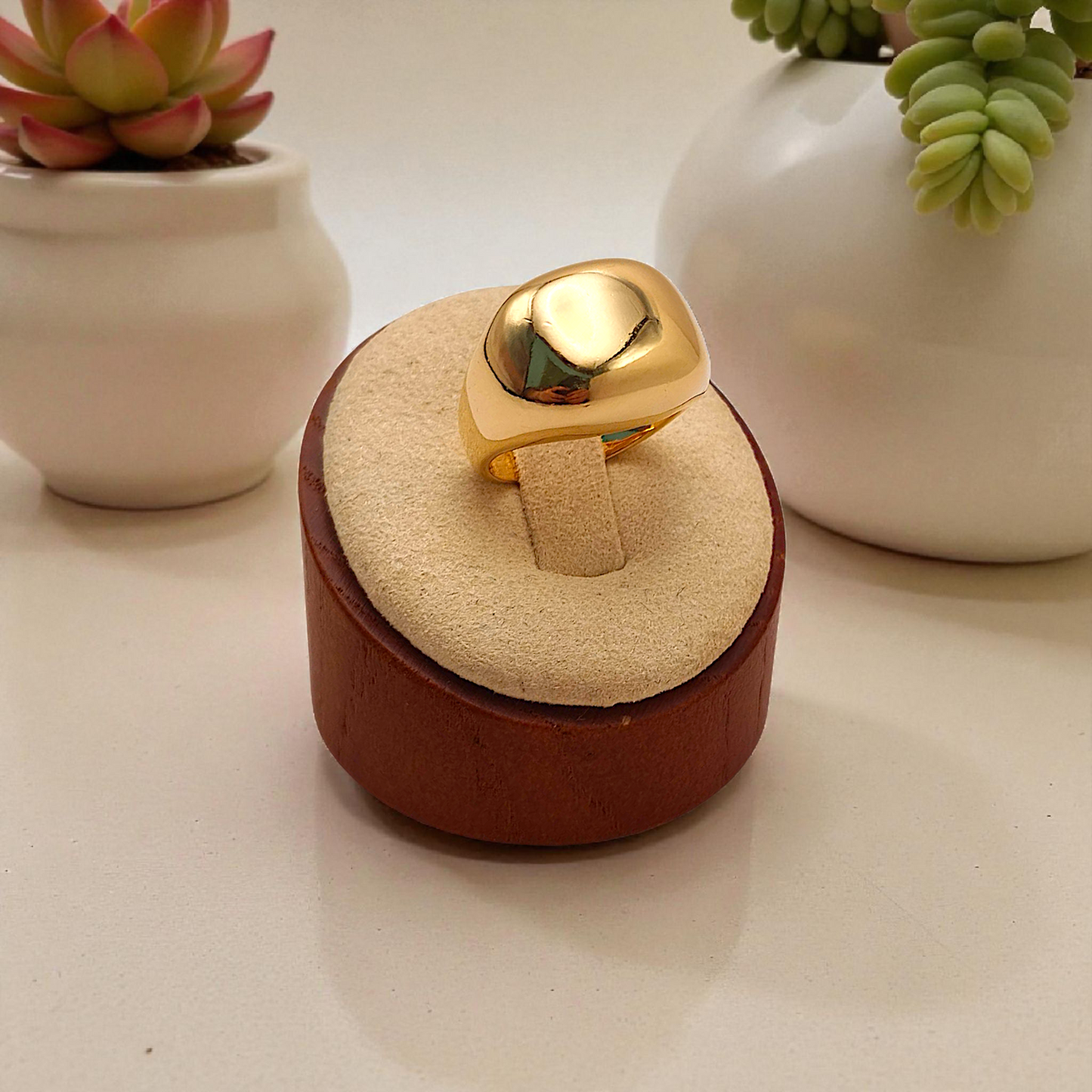 Anel Orgânico Básico Abaulado Elevado