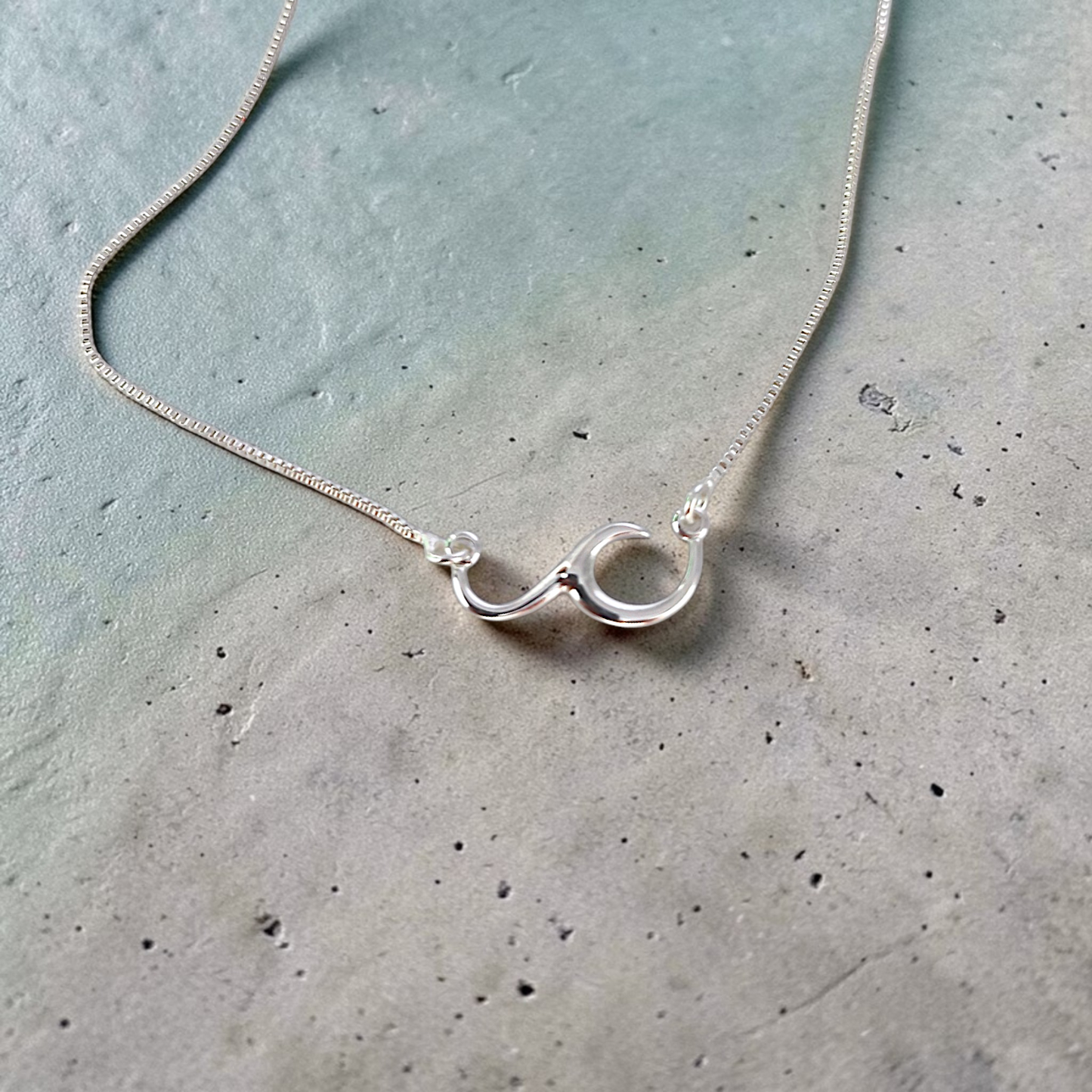 Tornozeleira Onda do Mar Prata 925