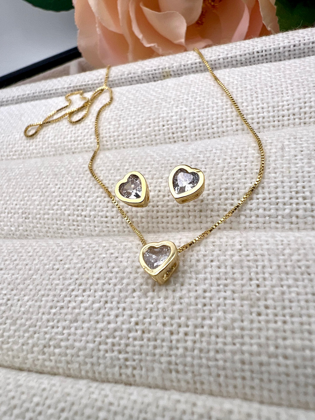 Conjunto Ponto de Luz Coração Mini