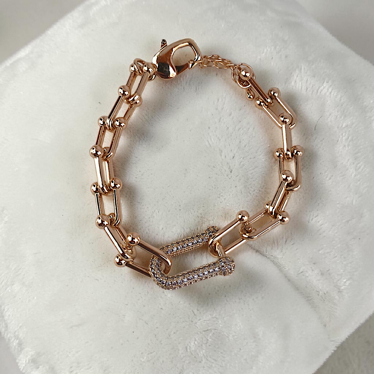 Pulseira Elos Tiffy Rosé 10mm