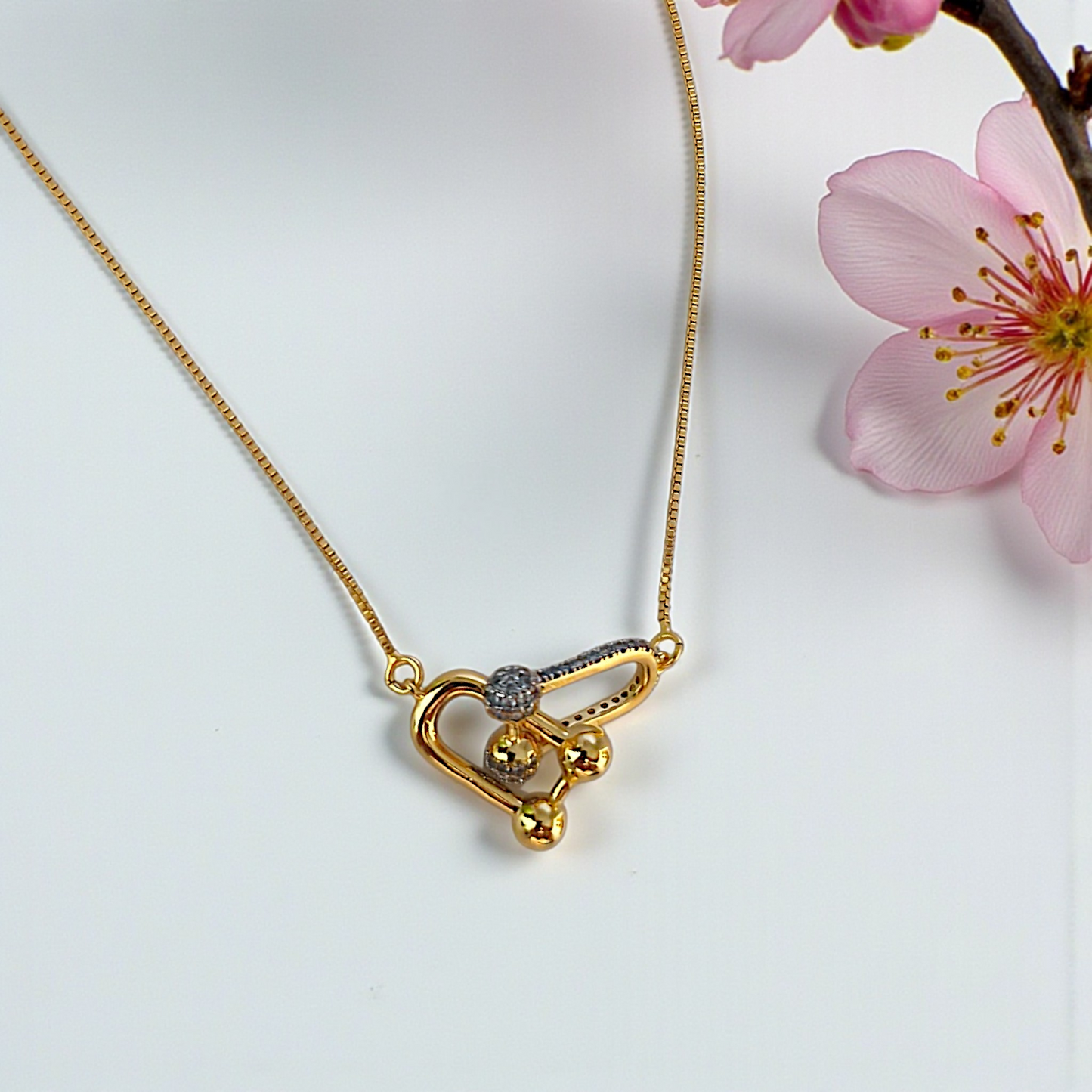 Colar 2 Elos Tiffy Microzircônias