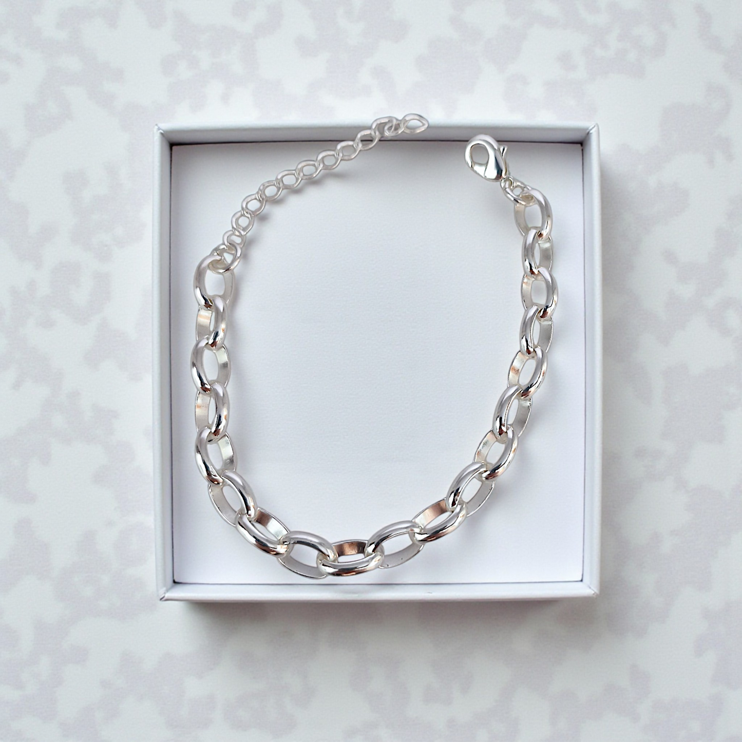 Pulseira Elo Português 6mm Prata 925