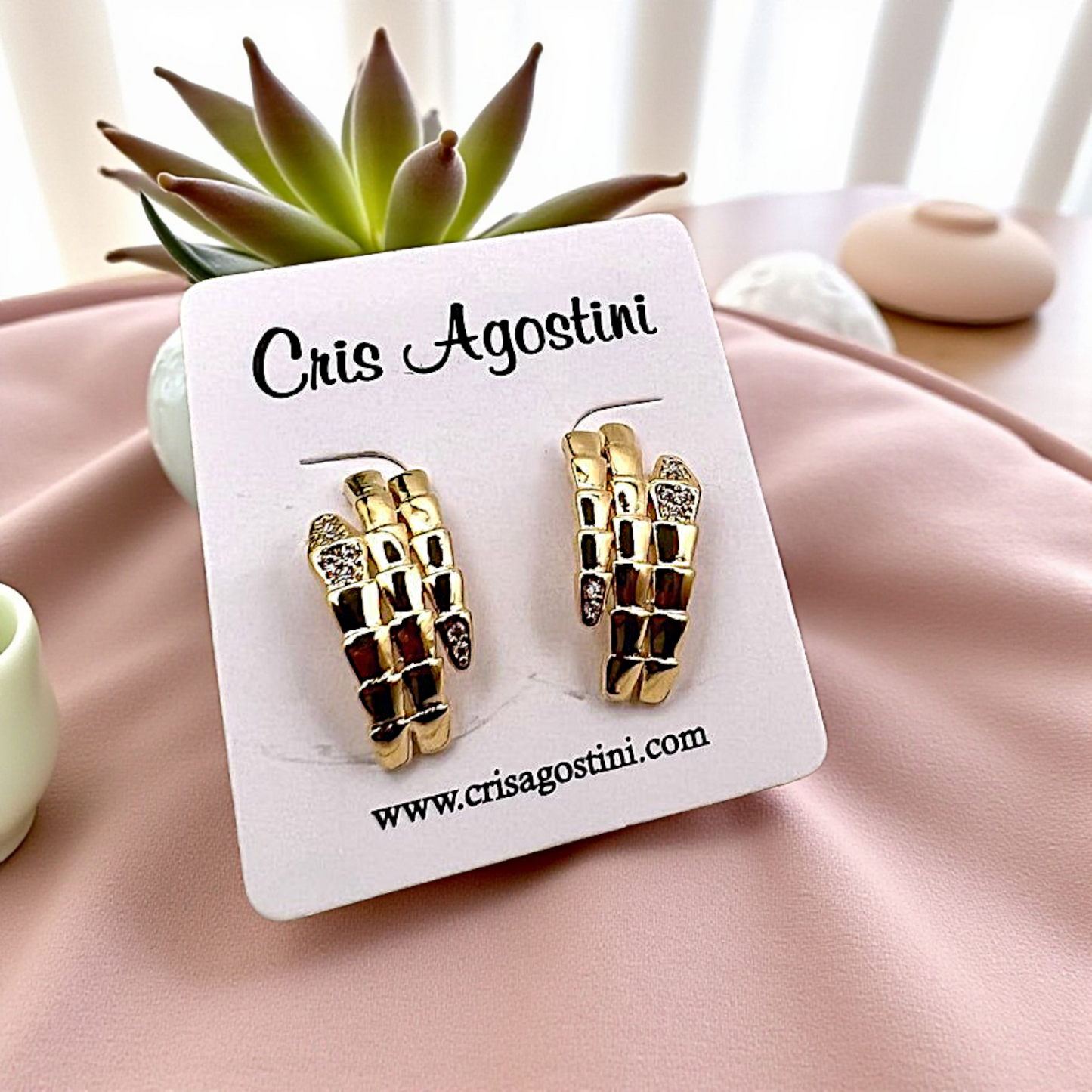 Brinco Serpente Inspiração Bulgar