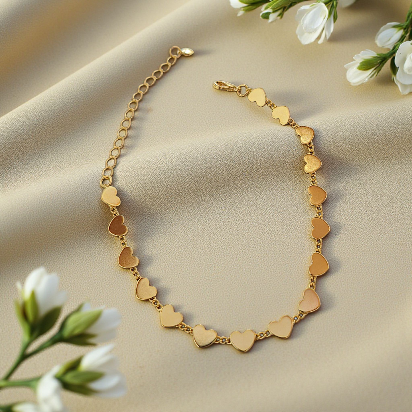 Pulseira Corações Sequência