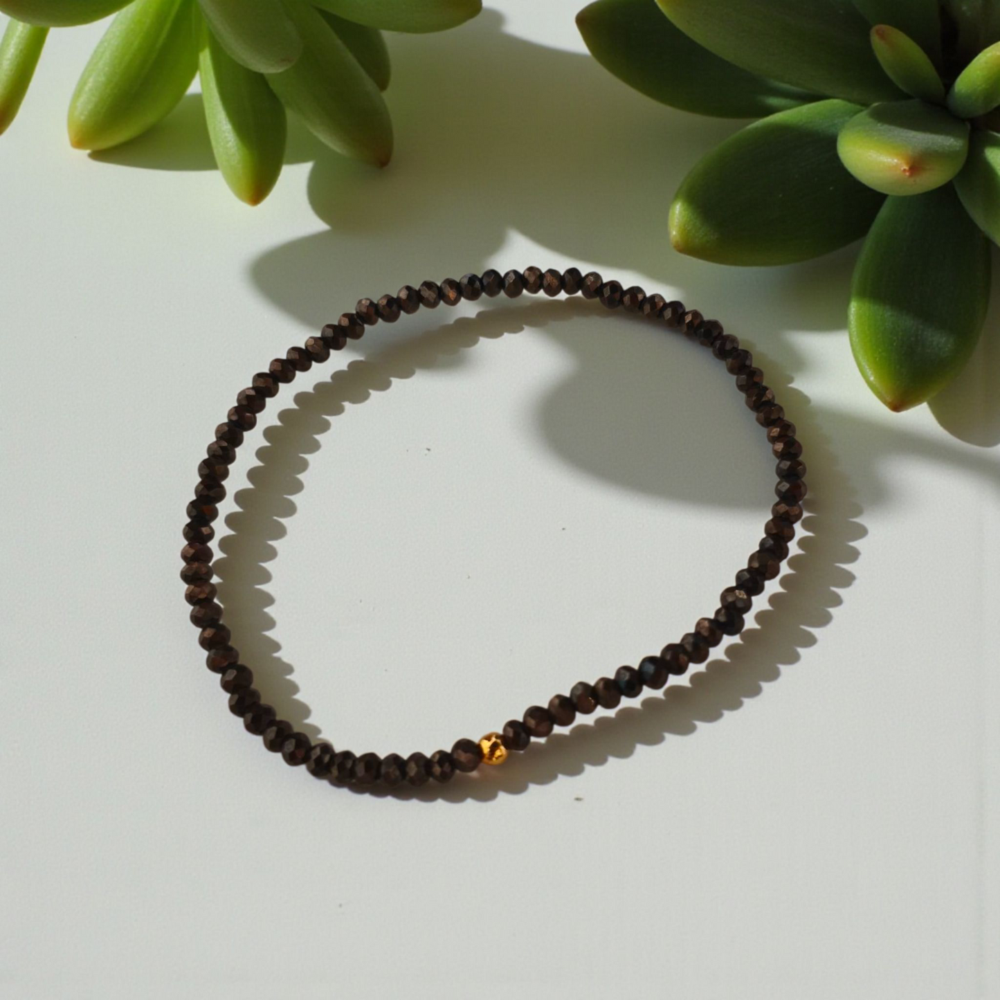 Pulseira Cristal e Bolinha