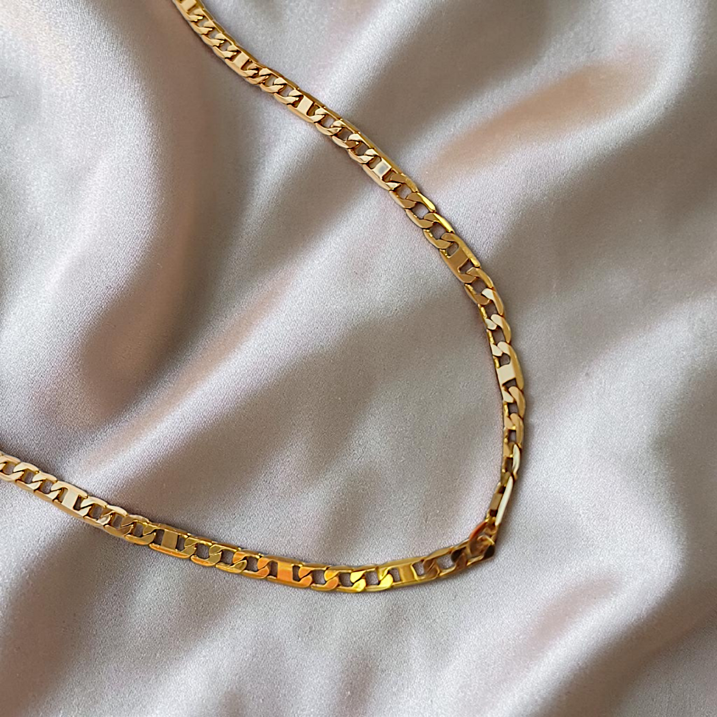 Corrente Elo Piastrini 3mm - 60cm