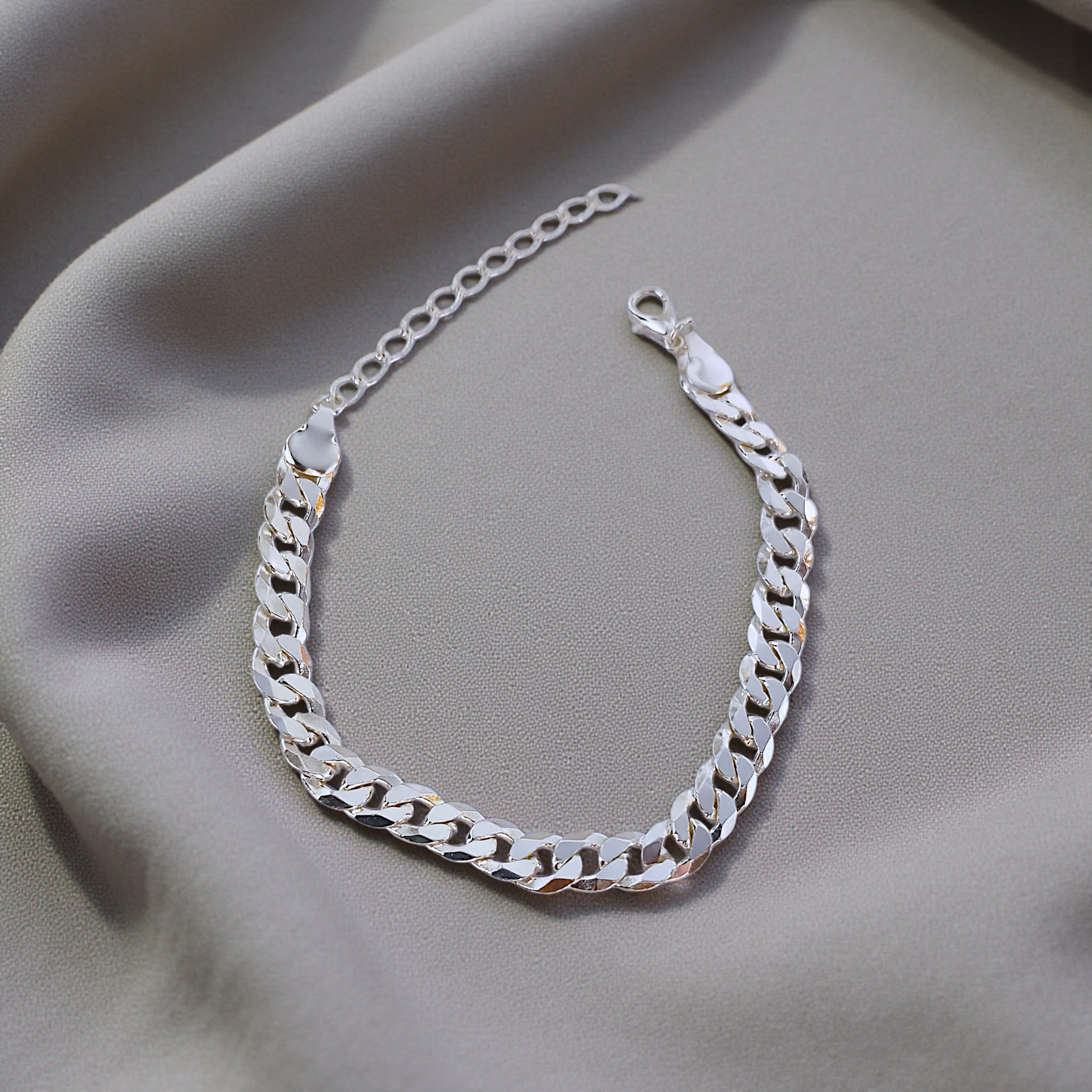 Pulseira Elo Grumet Robusto 6mm Prata 925