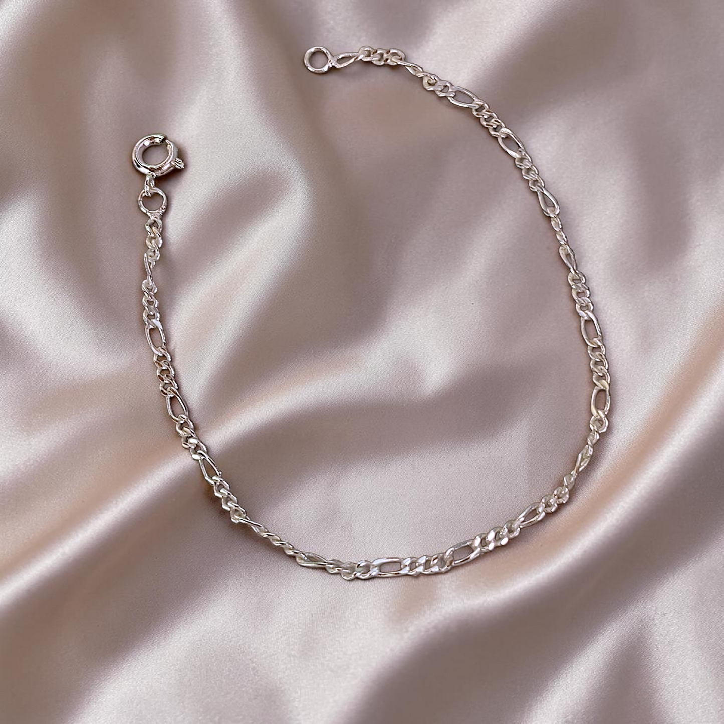 Pulseira Elo 3x1 2mm Prata 925