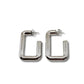 Brinco Argola Tubo Retangular