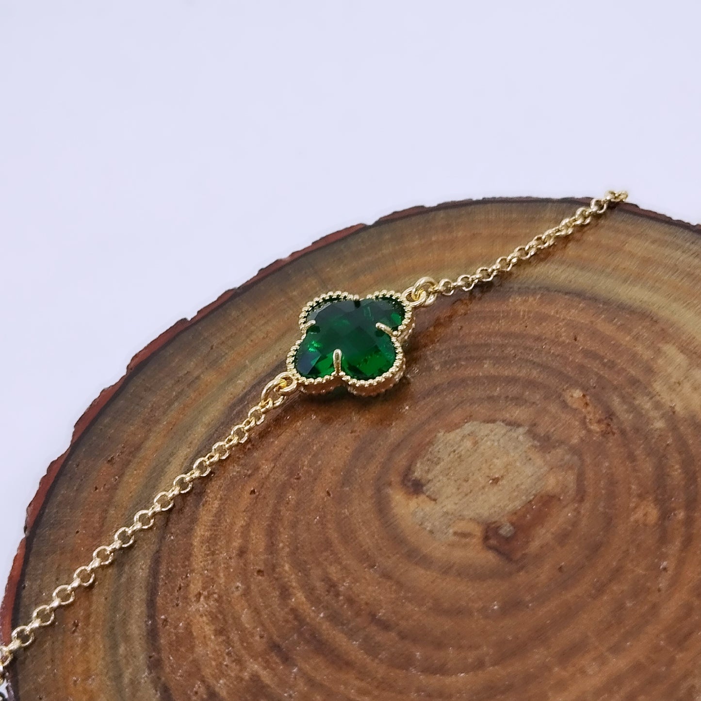 Pulseira Trevo Verde Inspiração VCleef