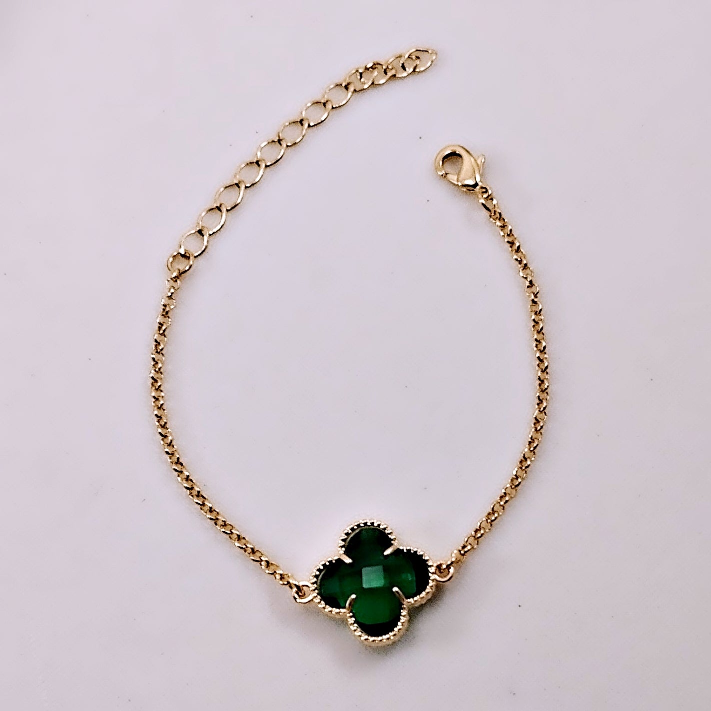 Pulseira Trevo Verde Inspiração VCleef