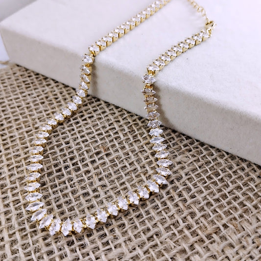 Colar Choker Riviera Zircônias