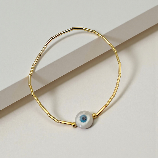Pulseira Canutilhos Olho Grego