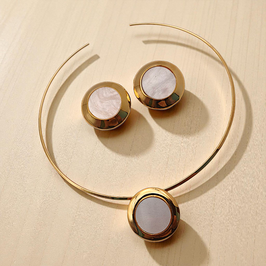 Conjunto Botão Madrepérola Maior