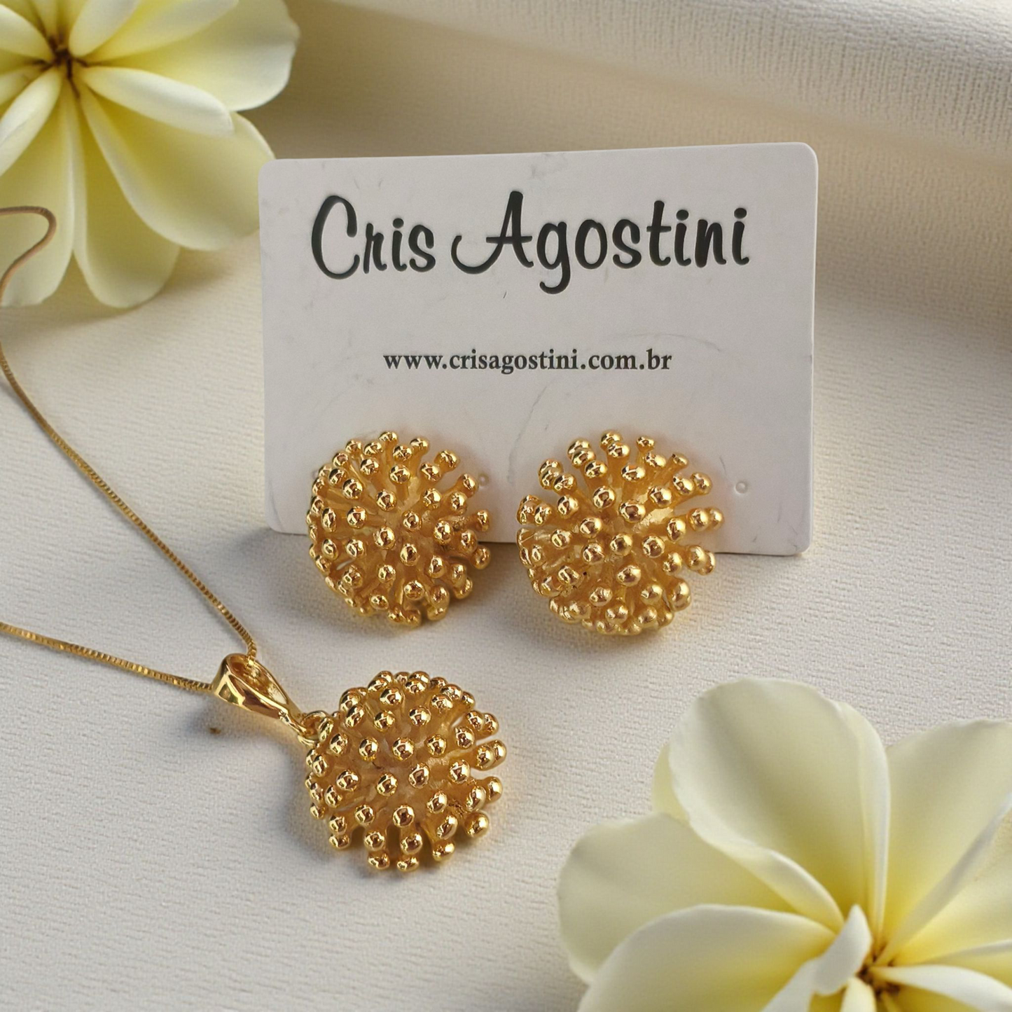 Conjunto Luxo Texturizado Esferas Elevadas