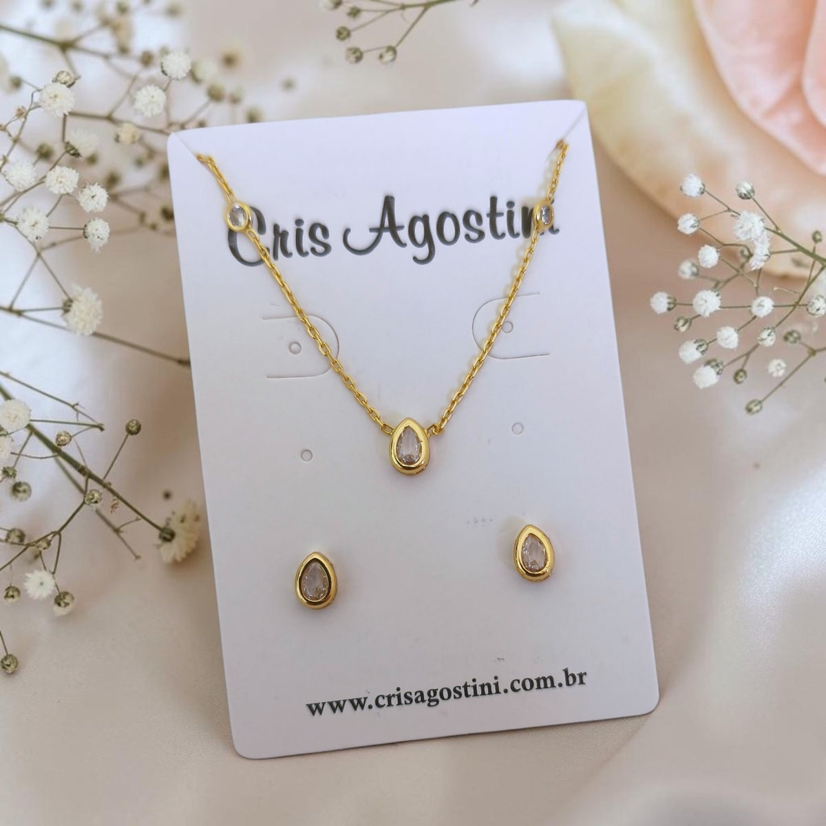 Conjunto Gota Ponto de Luz Caixa