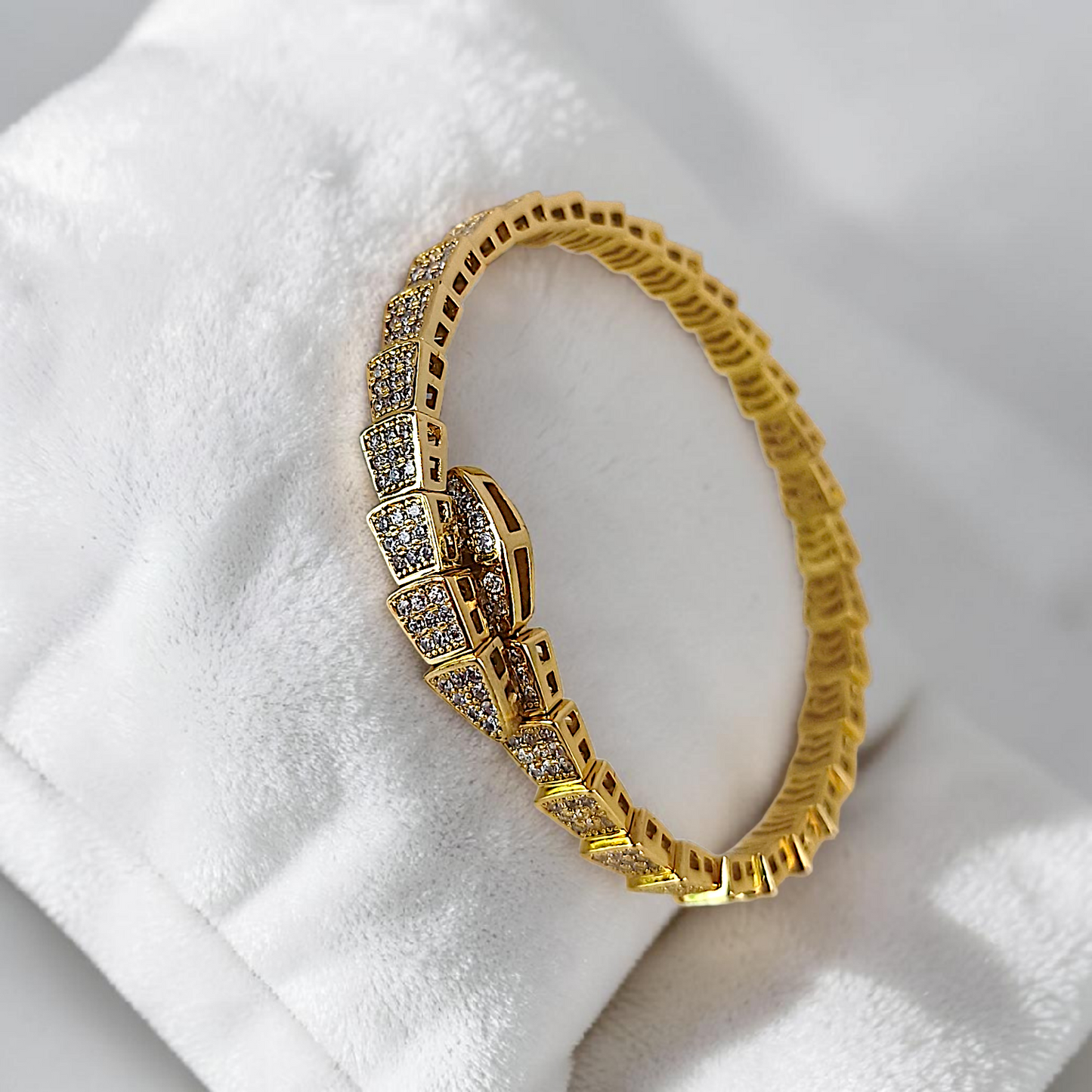 Bracelete Articulado Serpente Bulgar Microzircônias