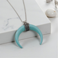 Colar Longo Meia Lua Resina Boho Chic