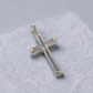 Pingente Crucifixo Vazado 40x20mm Prata 925