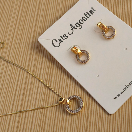 Conjunto Delicado Aro Microzircônias