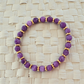 Pulseira Pedras Naturais Colors 5mm Detalhes Ouro