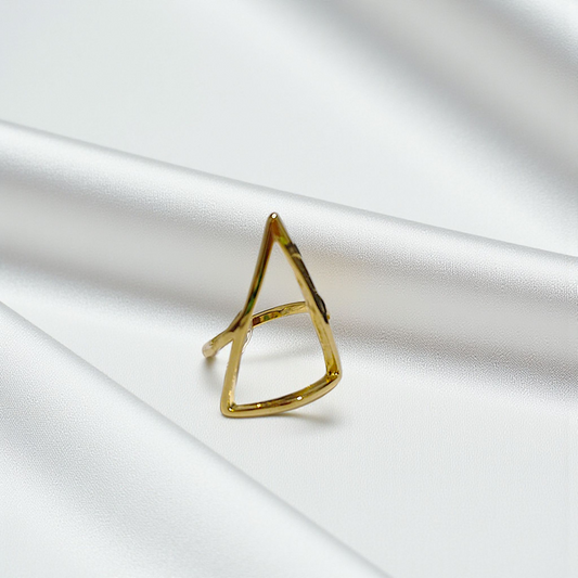 Anel Triângulo Maxi Vazado
