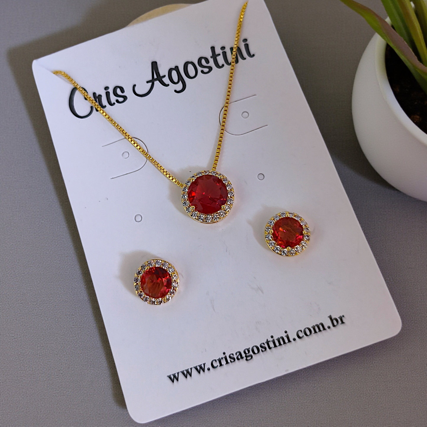 Conjunto Delicado Princesa Redondo Rubi