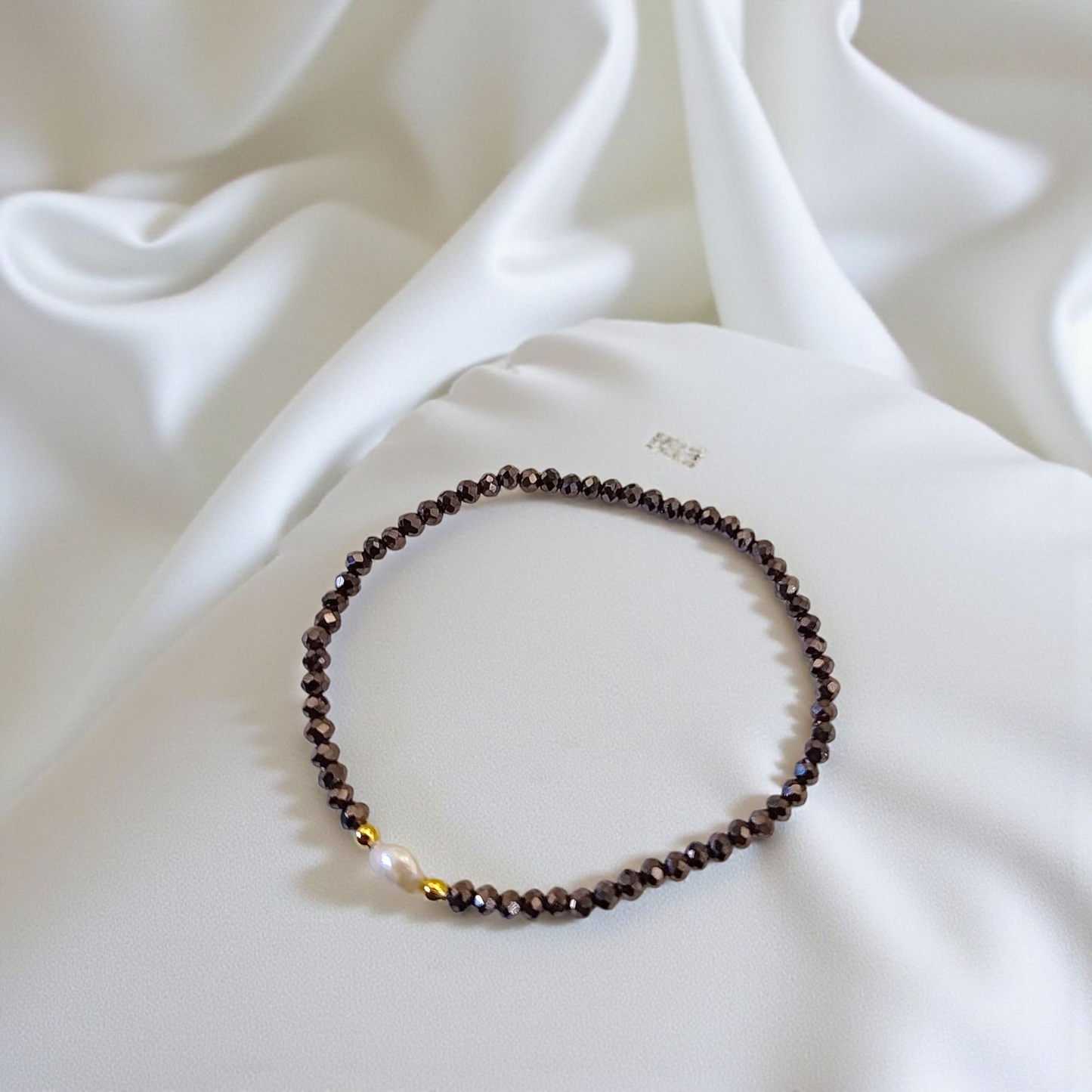 Pulseira Cristal e Pérola