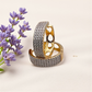 Brinco Argola Grossa Microzircônias Gotas Vazadas Atrás