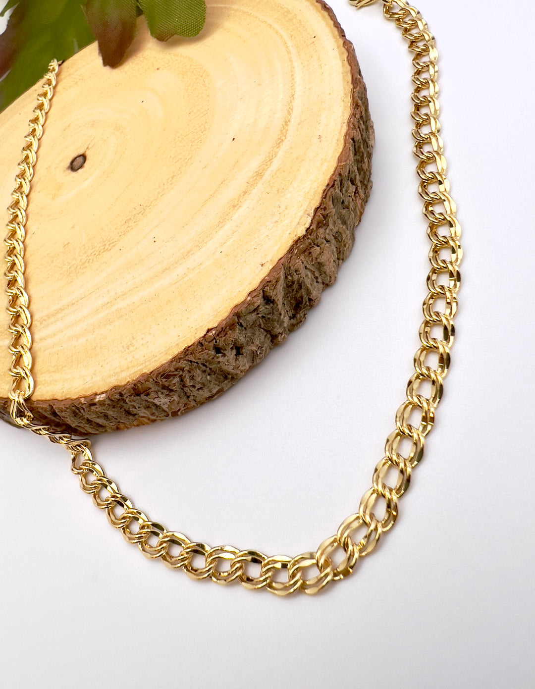 Colar Choker Fino Elos Duplos