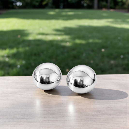 Brinco Botão Meia Bola Liso 10mm