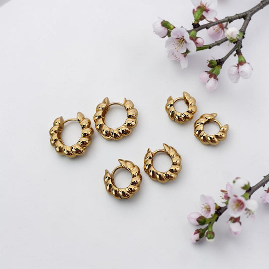 Brinco Trio Argolinhas Croissant