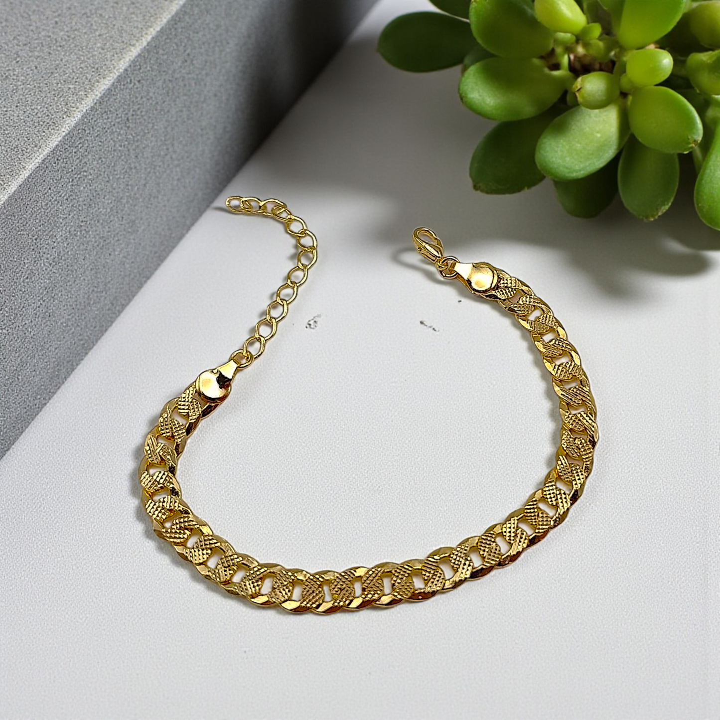 Pulseira Elo Grumet Robusto Relevo