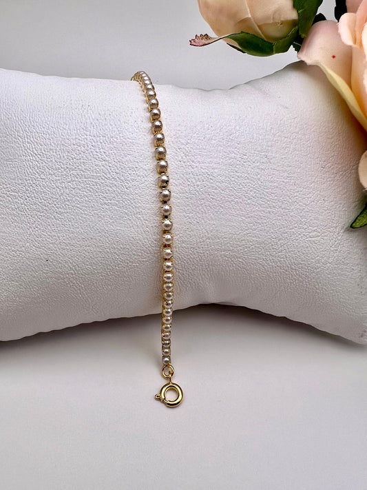 Pulseira Fina Perolinhas