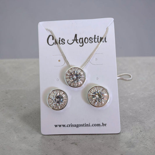 Conjunto Pizza Baguetes Princesa Prata 925