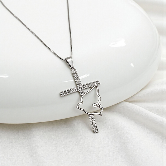 Colar Crucifixo Espírito Santo