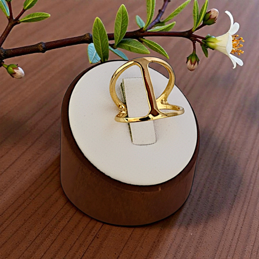 Anel Vazado Filete no Meio