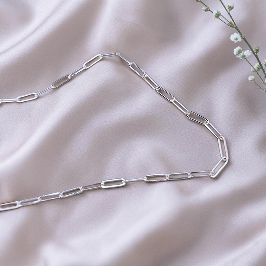 Corrente Elo Carter 3mm - 60cm Prata 925