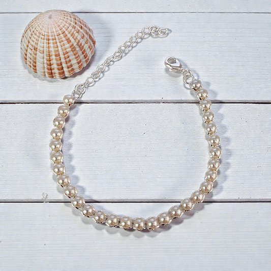 Pulseira Riviera Pérolas Prata 925