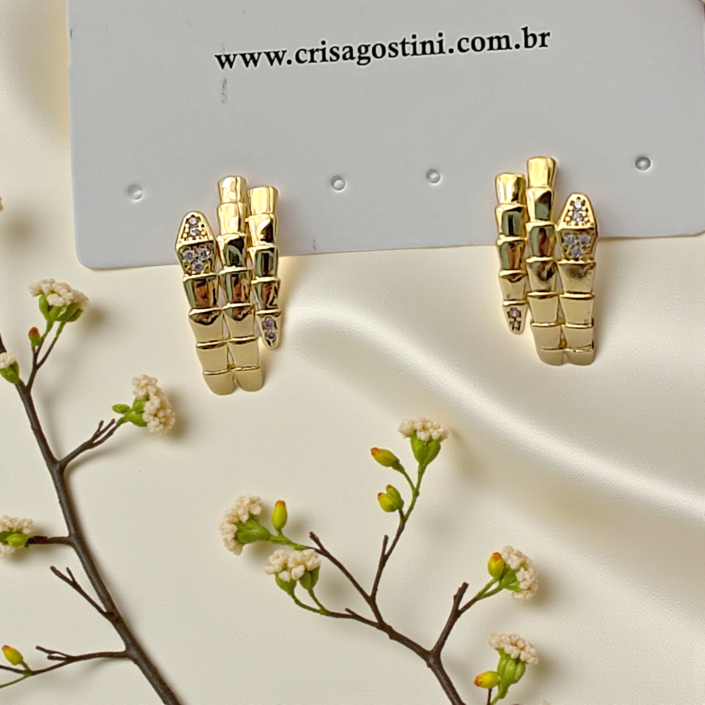 Brinco Serpente Inspiração Bulgar