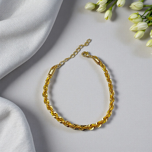 Pulseira Elos Torcidos Entrelaçados