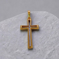 Pingente Crucifixo Vazado 40x20mm